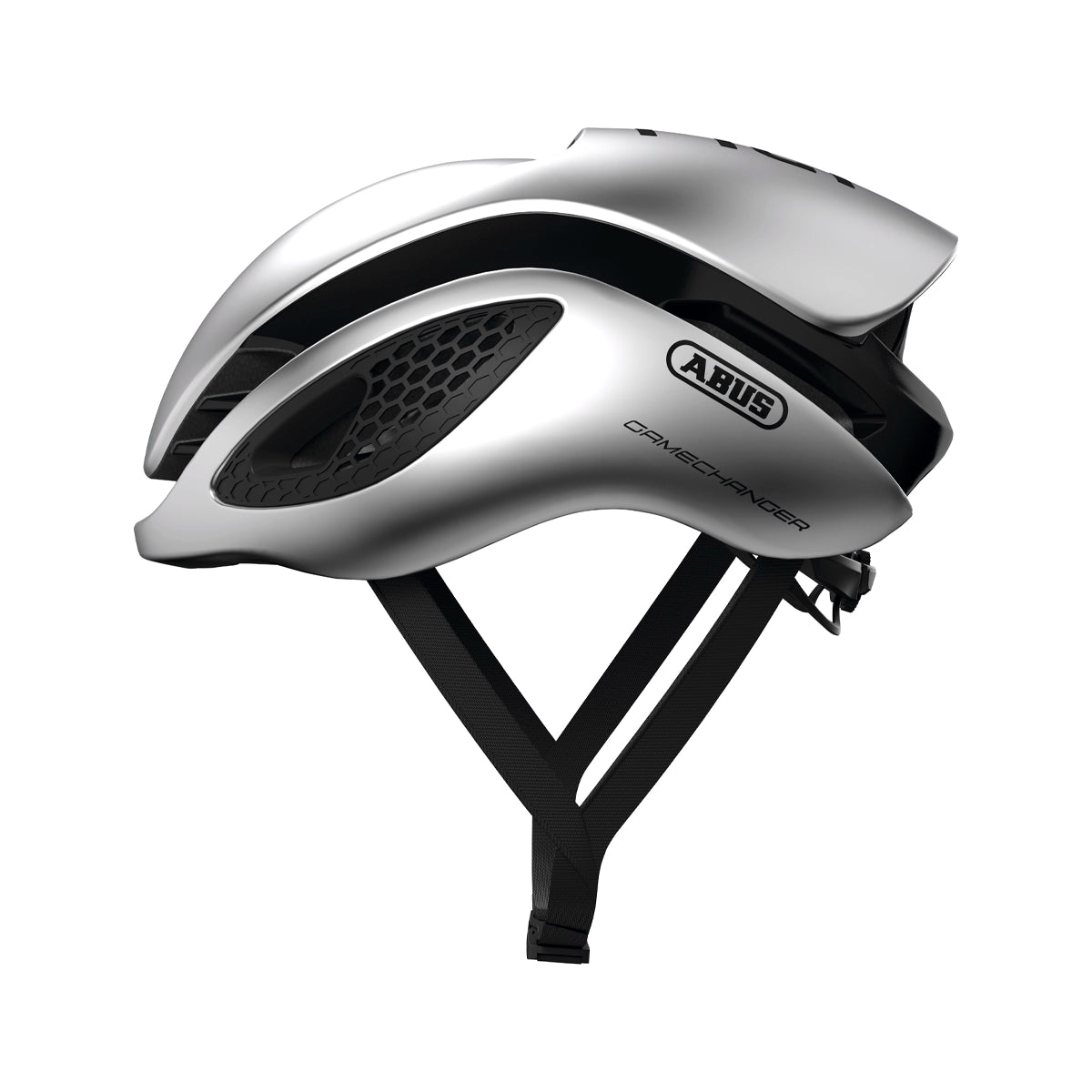 Casco ABUS GameChanger Gleam Silver