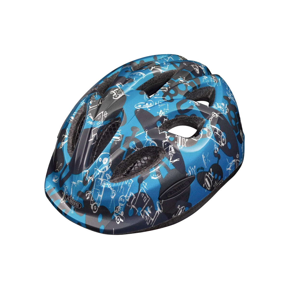 Casco ABUS Smiley Robot Blue